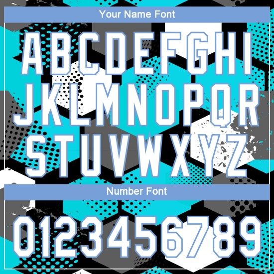 Maglia da baseball con motivo bianco-chiaro autentico, design personalizzato, blu 3D verde acqua Maglia da baseball con motivo bianco-chiaro autentico, design personalizzato, blu 3D verde acqua