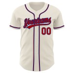Maglia da baseball autentica rossa - Royal Custom Cream Maglia da baseball autentica rossa - Royal Custom Cream