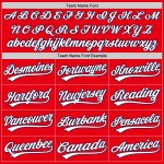 Maglia da baseball personalizzata rossa, bianca e blu navy, autentica Fire Maglia da baseball personalizzata rossa, bianca e blu navy, autentica Fire