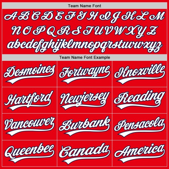 Maglia da baseball personalizzata rossa, bianca e blu navy, autentica Fire Maglia da baseball personalizzata rossa, bianca e blu navy, autentica Fire
