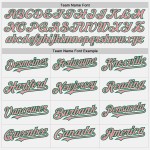 Maglia da baseball autentica verde bianca personalizzata di taglia media, rosa-Kelly Maglia da baseball autentica verde bianca personalizzata di taglia media, rosa-Kelly