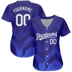 Maglia da baseball autentica, design 3D bianco-blu navy, modello personalizzato, reale Maglia da baseball autentica, design 3D bianco-blu navy, modello personalizzato, reale