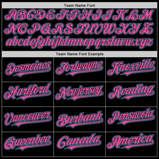 Maglia autentica Sky senza maniche da baseball nera blu-rosa personalizzata Maglia autentica Sky senza maniche da baseball nera blu-rosa personalizzata