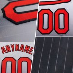 Maglia da baseball Pinstripe personalizzata in oro, stile vintage, bianca e nera, autentica, sbiadita