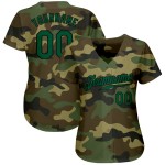 Maglia da baseball Salute Authentic To Kelly, servizio verde-nero, personalizzata, mimetica Maglia da baseball Salute Authentic To Kelly, servizio verde-nero, personalizzata, mimetica