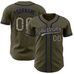 Maglia da baseball Olive Authentic per il servizio personalizzato Salute Camo-Navy Maglia da baseball Olive Authentic per il servizio personalizzato Salute Camo-Navy