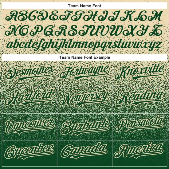 Maglia da baseball autentica, verde sbiadito, personalizzata, crema, moda