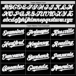 Maglia da baseball a righe nere senza maniche bianca, autentica, grigia, personalizzata
