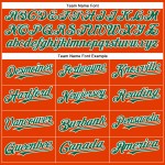 Maglia da baseball autentica personalizzata Kelly Green-White Orange