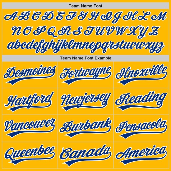 Maglia da baseball personalizzata autentica Royal-White Throwback Gold Maglia da baseball personalizzata autentica Royal-White Throwback Gold