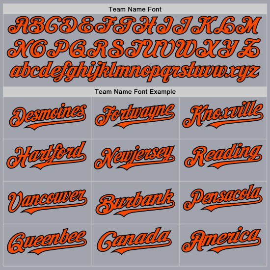 Maglia da baseball grigia senza maniche arancione-nera, autentica e personalizzata Maglia da baseball grigia senza maniche arancione-nera, autentica e personalizzata