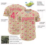 Maglia da baseball personalizzata con motivo a cavallo color crema, rosa, neon, animale, autentico, 3D Maglia da baseball personalizzata con motivo a cavallo color crema, rosa, neon, animale, autentico, 3D