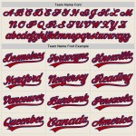 Maglia da baseball autentica rossa - Royal Custom Cream Maglia da baseball autentica rossa - Royal Custom Cream