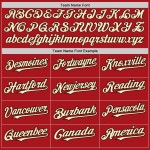 Maglia da baseball autentica personalizzata a righe rosse Brown-City, color crema, bianca Maglia da baseball autentica personalizzata a righe rosse Brown-City, color crema, bianca