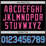 Maglia autentica Sky senza maniche da baseball nera blu-rosa personalizzata Maglia autentica Sky senza maniche da baseball nera blu-rosa personalizzata