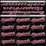 Maglia da baseball retrò, bordeaux-bianca, autentica, nera, personalizzata