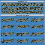 Maglia da baseball personalizzata autentica blu navy e oro